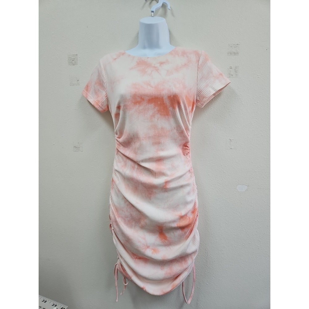 Baby Boo Fashion Carina Mini Dress Pink Tye Dye NWT Large Body Con